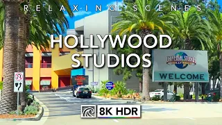 Driving to Every Movie Studio in Hollywood California [8K HDR] 60fps ASMR