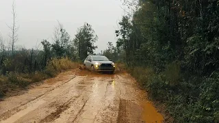 2019 Toyota RAV4 Adventure in slick mud