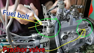 Mitsubishi d4 56 diesel pump fuel setting and diesel pump prashor setting