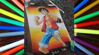Speed drawing luffy (one piece)
