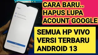 latest way bypass frp acount google vivo y17s and y22 new scurity android version 13 without pc