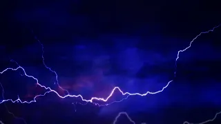 Thunderstorm And Lightning Strikes Intense Fast Moving Background Video