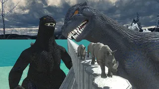 Deadly Bridge | Run Away from Godzilla - Animal Revolt Battle Simulator