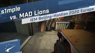 s1mple vs. MAD Lions - IEM Beijing-Haidian 2020 Europe