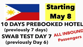 🇵🇭PHILIPPINES TRAVEL UPDATE | NEW HEALTH PROTOCOLS| PREBOOKED HOTEL FOR 10 DAYS | SWAB TEST DAY 7