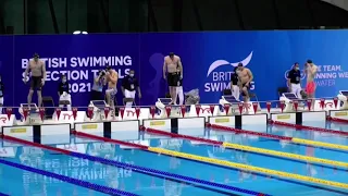 British Swimming Selection Trials 2021 - Men's 50m Freestyle Final