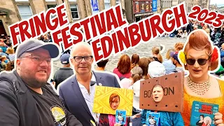 First look at The Edinburgh Fringe festival 2023, live Interviews and I meet my first celebrity