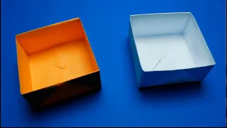 How to make a box out of paper. Origami box