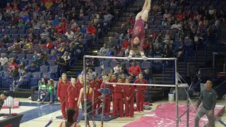 4K Gymnastics 2020 AWIR IowaState Palacios Bars