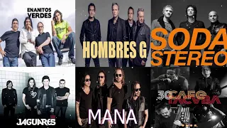 Enanitos Verdes, Hombres G,Soda Estéreo,Jaguares, Mana,Cafe Tacvba MIX EXITOS - Música Rock Española