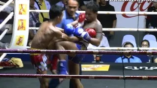 Muay Thai Fight - Sam-D vs Wanchai, Rajadamnern Stadium Bangkok - 26th January 2015