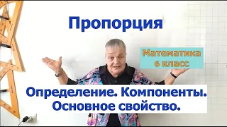 Пропорция. Компоненты пропорции (средние и крайние члены пропорции). Основное свойство. 6 класс.