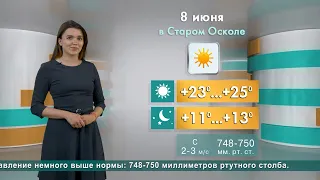 Прогноз погоды в Старом Осколе и Губкине на среду, 8 июня