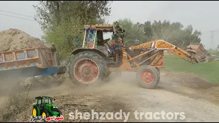 Tractor With Load Trolley Pulling Failed Stuck In The Ramp | Belarus 510 Tractor Fail On Ramp