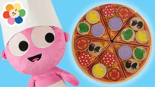 Pretend Play Cooking Pizza🍕| Kitchen Toys for Children with GooGoo Gaga | Learn Fruits & Vegetables