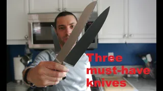 The only 3 kitchen knives you really need