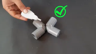 Amazing Plumber's Secret Idea Using Super Glue And Elbow PVC In 4 Minute.