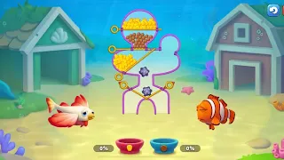 Mobile game: Fishdom - Minigame - Feed the fish - Part 10