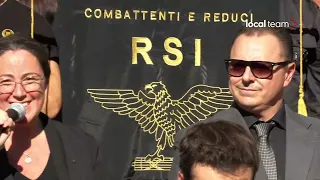 Corteo Arditi, arrivo corteo: parla la pronipote del Duce