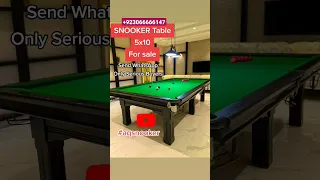 Snooker Table 5x10 For Sale, Send WhatsApp: 03066666147 For details