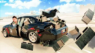 Testing MODS CARS with ROAD ACCIDENTS 😱| Beaming drive in English