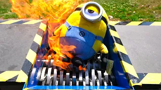 MINIONS vs FIRE in SHREDDER Experiment