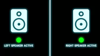 Left/Right Stereo Audio/Visual Test.