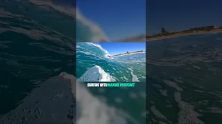 MAXIME HUSCENOT GETS A SICK BARREL IN FRONT OF ME!! (POV SURFING)