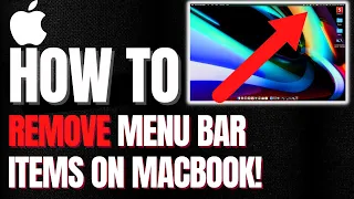 How To Remove Items From Menu Bar On MacBook Pro/MackBook Air | Tutorial