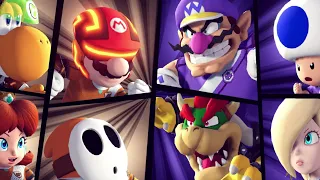 Shy Guy, Daisy, Yoshi, Mario vs Wario, Toad, Rosalina, Bowser (Mario Strikers Battle League)