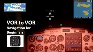 Microsoft Flight Simulator VOR navigation