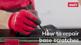 How to repair base scratches on your alpine skis