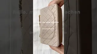 Featuring a mega rare grey vintage flap today! #unboxing #asmr #chanelclassicflap #chanel