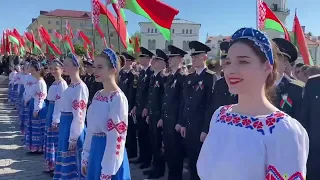 В Могилеве состоялось мероприятие ко Дню Государственных флага, герба и гимна