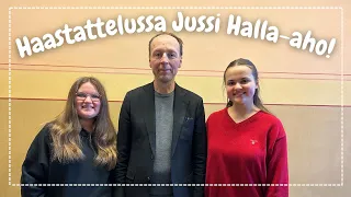 Presidenttiehdokas Jussi Halla-aho lasten haastattelussa (Elina Sofia)