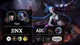 Jinx ADC vs Varus - KR Grandmaster Patch 10.1