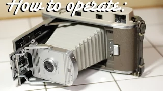 Polaroid Model 800 Land Camera - How to operate