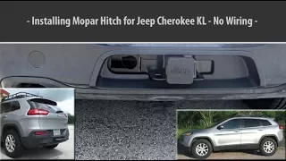 Installing Mopar Trailer Hitch Jeep Cherokee KL 2014+