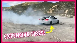 BMW M4 Doing DONUTS In Expensive Michelin Pilot Sport Cup 2 Tires