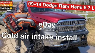 Dodge Ram Hemi 5.7L Amazon cold air intake installation