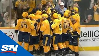 Craig Smith Reacts Quickest To Give Predators An OT Win Vs Stars