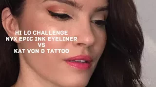 $7 NYX Epic Ink Eyeliner vs $20 Kat Von D Tattoo Liner