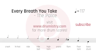 The Police - Every Breath You Take Drum Score