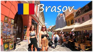 🇷🇴 Brașov Romania Walk 4K Transylvania  🏙 4K Walking Tour ☀️ 🇷🇴 (Sunny Day)