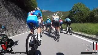 UCI World Championships Gran Fondo 2022 Trento, first climb (45-49).