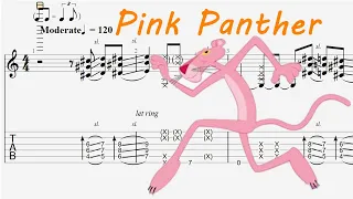 The Pink Panther Theme  Guitar Tab  Fingerstyle  Guitar Tutorial （FREE TAB)