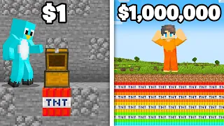 $1 vs $1,000,000 PRANKS in Minecraft (NOOB vs PRO)