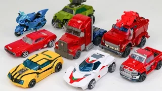 Transformers Prime Autobots Bumblebee Optimus Prime Bulkhead Swerve Truck 8 Vehicle Robot Car Toys