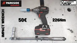 Parkside Performance Impact Wrench PDSSAP 20 Li A1 Unboxing and TEST