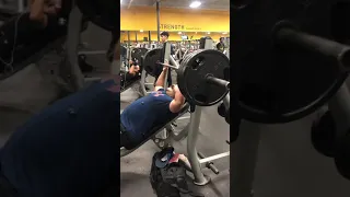 incline bench press 315 for 8 reps